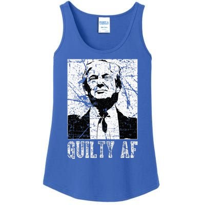 Trump Guilty Af Trump Guilty On 34 Counts Ladies Essential Tank