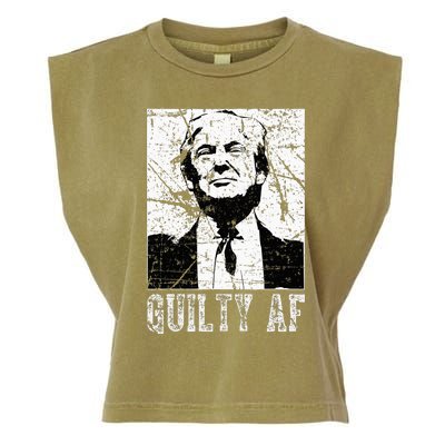 Trump Guilty Af Trump Guilty On 34 Counts Garment-Dyed Women's Muscle Tee