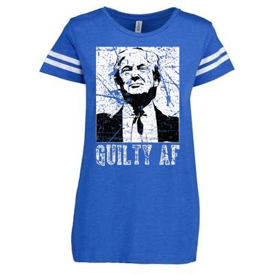 Trump Guilty Af Trump Guilty On 34 Counts Enza Ladies Jersey Football T-Shirt