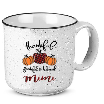 Thankful Grateful And Blessed Mimi Pumkin Thankgiving Meaningful Gift 15oz Campfire Ceramic Mug