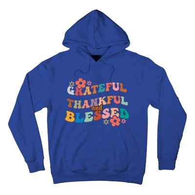 Thankful Grateful And Blessed Fall Autumn Vibes Costume Cool Gift Hoodie