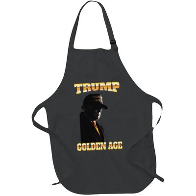 Trump Golden Age Silhouette Maga 45 47 Golden Tie Apron