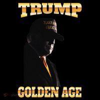 Trump Golden Age Silhouette Maga 45 47 Golden Tie Premium T-Shirt