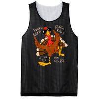 Turkey Gravy Beans And Rolls Casserole Funny Thanksgiving Mesh Reversible Basketball Jersey Tank