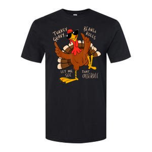 Turkey Gravy Beans And Rolls Casserole Funny Thanksgiving Softstyle CVC T-Shirt