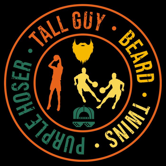 Tall Guy Beard Twins Purple Hoser City Backpack