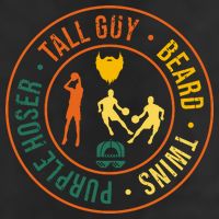 Tall Guy Beard Twins Purple Hoser 11oz C Handle Ceramic Mug