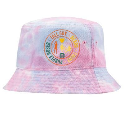 Tall Guy Beard Twins Purple Hoser Tie-Dyed Bucket Hat