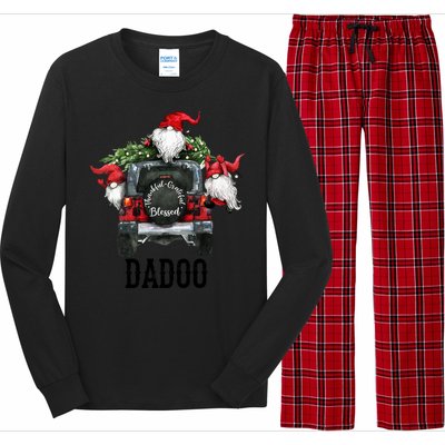 Thankful Grateful Blessed Dadoo Grandpa Gift Cool Gift Long Sleeve Pajama Set