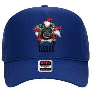 Thankful Grateful Blessed Dadoo Grandpa Gift Cool Gift High Crown Mesh Back Trucker Hat