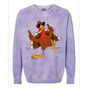 Turkey Gravy Beans And Rolls Casserole Funny Thanksgiving Colorblast Crewneck Sweatshirt