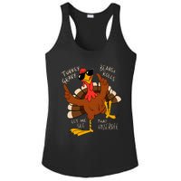 Turkey Gravy Beans And Rolls Casserole Funny Thanksgiving Ladies PosiCharge Competitor Racerback Tank