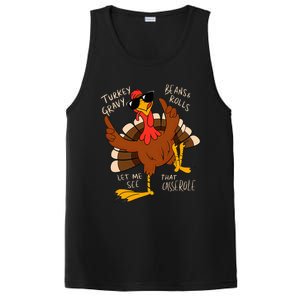 Turkey Gravy Beans And Rolls Casserole Funny Thanksgiving PosiCharge Competitor Tank