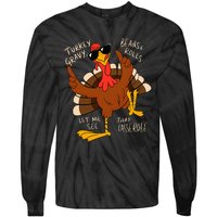 Turkey Gravy Beans And Rolls Casserole Funny Thanksgiving Tie-Dye Long Sleeve Shirt