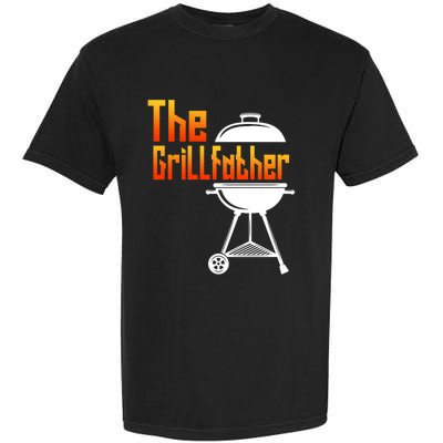 The Grillfather Barbecue Grill Master Smoker Funny Bbq Dad Cute Gift Garment-Dyed Heavyweight T-Shirt