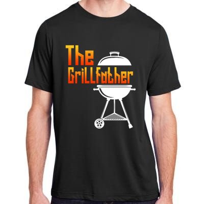 The Grillfather Barbecue Grill Master Smoker Funny Bbq Dad Cute Gift Adult ChromaSoft Performance T-Shirt