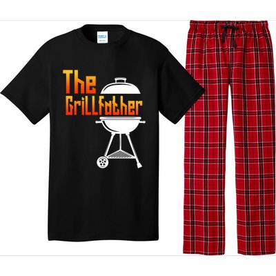 The Grillfather Barbecue Grill Master Smoker Funny Bbq Dad Cute Gift Pajama Set