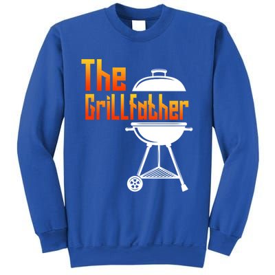 The Grillfather Barbecue Grill Master Smoker Funny Bbq Dad Cute Gift Sweatshirt