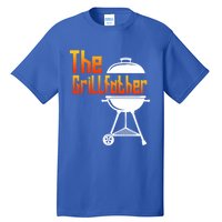 The Grillfather Barbecue Grill Master Smoker Funny Bbq Dad Cute Gift Tall T-Shirt