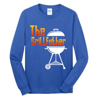 The Grillfather Barbecue Grill Master Smoker Funny Bbq Dad Cute Gift Tall Long Sleeve T-Shirt