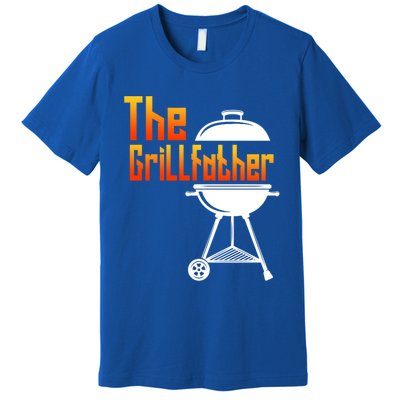 The Grillfather Barbecue Grill Master Smoker Funny Bbq Dad Cute Gift Premium T-Shirt