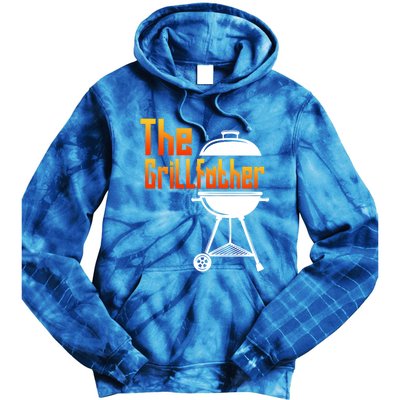 The Grillfather Barbecue Grill Master Smoker Funny Bbq Dad Cute Gift Tie Dye Hoodie