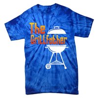 The Grillfather Barbecue Grill Master Smoker Funny Bbq Dad Cute Gift Tie-Dye T-Shirt