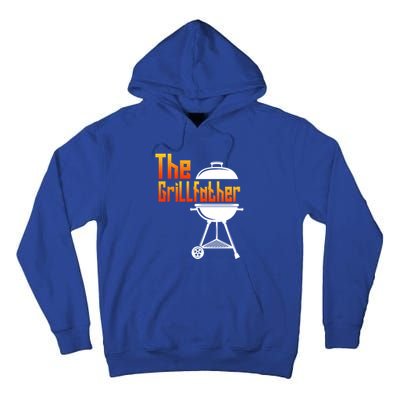 The Grillfather Barbecue Grill Master Smoker Funny Bbq Dad Cute Gift Tall Hoodie