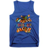 Thankful Grateful Blessed Lunch Lady Graphic Pumpkin Autumn Cool Gift Tank Top