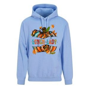 Thankful Grateful Blessed Lunch Lady Graphic Pumpkin Autumn Cool Gift Unisex Surf Hoodie