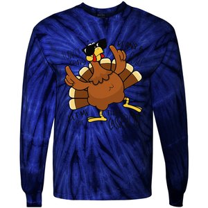 Turkey Gravy Beans And Rolls Let Me See That Casserole Tie-Dye Long Sleeve Shirt