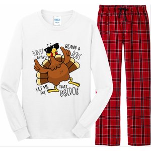 Turkey Gravy Beans And Rolls Let Me See That Casserole Long Sleeve Pajama Set