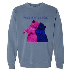 Tv Girl Band French Exit Album Funny Cat Lovers Garment-Dyed Sweatshirt