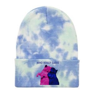 Tv Girl Band French Exit Album Funny Cat Lovers Tie Dye 12in Knit Beanie