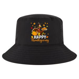 Thankful Grateful Blessed Turkey Women Happy Thanksgiving Gift Cool Comfort Performance Bucket Hat