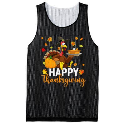 Thankful Grateful Blessed Turkey Women Happy Thanksgiving Gift Mesh Reversible Basketball Jersey Tank