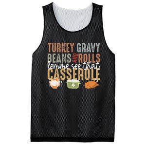 Turkey Gravy Beans And Rolls Let Me See That Casserole Fall Mesh Reversible Basketball Jersey Tank