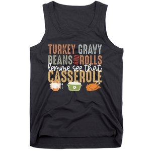 Turkey Gravy Beans And Rolls Let Me See That Casserole Fall Tank Top