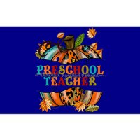 Thankful Grateful Blessed Preeschool Teacher Pumpkin Autumn Gift Bumper Sticker