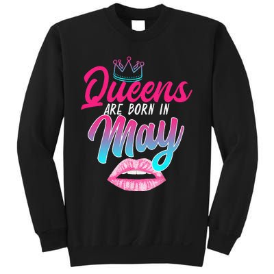 Taurus Gemini Birthday Queens Are Born In May Zodiac Sign Sweatshirt