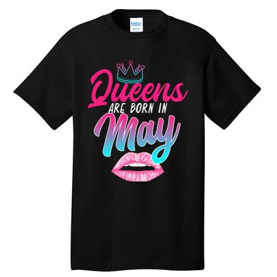 Taurus Gemini Birthday Queens Are Born In May Zodiac Sign Tall T-Shirt