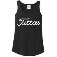 Titties Golf Bachelor Party Funny Golfing Gift Parody Ladies Essential Tank