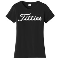 Titties Golf Bachelor Party Funny Golfing Gift Parody Women's T-Shirt