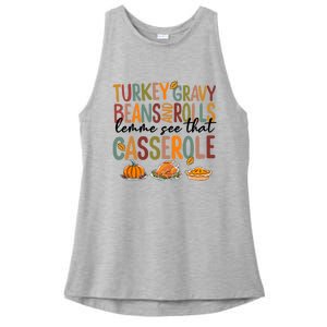 Turkey Gravy Beans And Rolls Let Me See That Casserole Fall Ladies PosiCharge Tri-Blend Wicking Tank