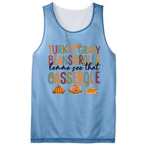 Turkey Gravy Beans And Rolls Let Me See That Casserole Fall Mesh Reversible Basketball Jersey Tank