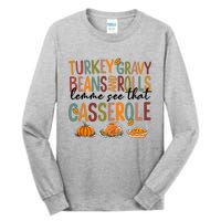 Turkey Gravy Beans And Rolls Let Me See That Casserole Fall Tall Long Sleeve T-Shirt