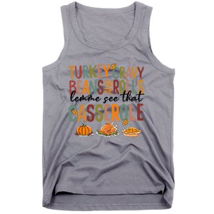 Turkey Gravy Beans And Rolls Let Me See That Casserole Fall Tank Top