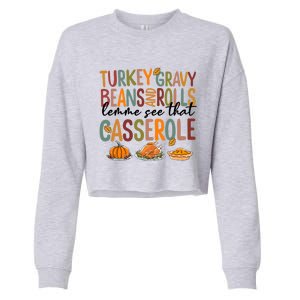 Turkey Gravy Beans And Rolls Let Me See That Casserole Fall Cropped Pullover Crew