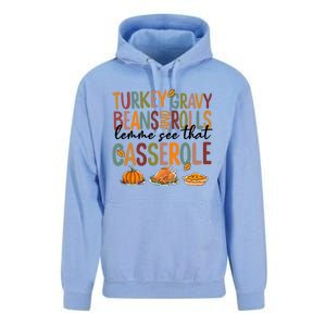 Turkey Gravy Beans And Rolls Let Me See That Casserole Fall Unisex Surf Hoodie