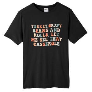 Turkey Gravy Beans And Rolls Let Me See That Casserole Tall Fusion ChromaSoft Performance T-Shirt